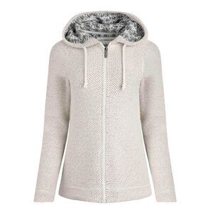 Weird Fish Womens/Ladies Chicoa Macaroni Full Zip Hoodie / Ecru